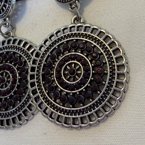 Paparazzi Earring - Bohemian Bedazzle - Purple - Picture 5 of 5